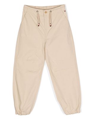 Tommy Hilfiger Junior cotton tapered chino trousers - Neutrals