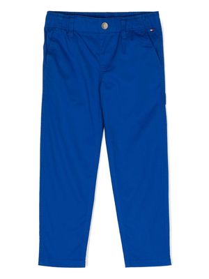 Tommy Hilfiger Junior elasticated-waist tapered-leg trousers - Blue