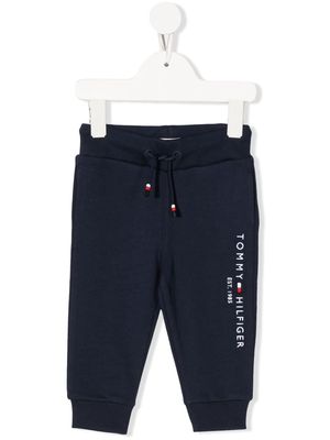 Tommy Hilfiger Junior embroidered-logo track pants - Blue