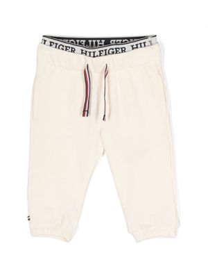 Tommy Hilfiger Junior embroidered-logo track pants - Neutrals