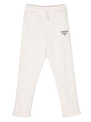 Tommy Hilfiger Junior embroidered-logo track trousers - White