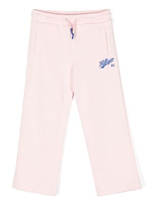 Tommy Hilfiger Junior embroidered-logo tracksuit trousers - Pink