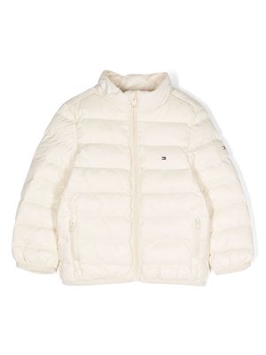 Tommy Hilfiger Junior Essential lightweight puffer jacket - Neutrals