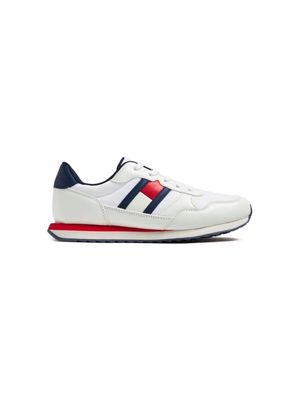 Tommy Hilfiger Junior flag-appliqué colour-block sneakers - White