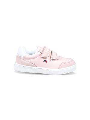 Tommy Hilfiger Junior logo-embroidered sneakers - Pink