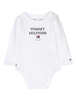 Tommy Hilfiger Junior logo-print cotton body - White