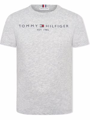 Tommy Hilfiger Junior logo-print cotton T-shirt - Grey