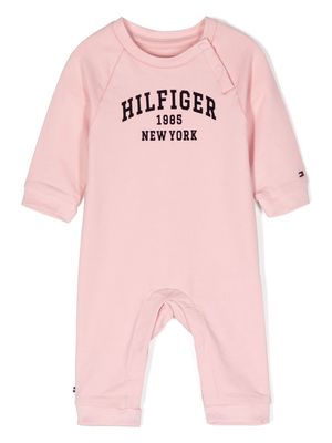 Tommy Hilfiger Junior logo-print detail romper - Pink