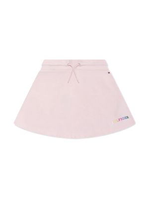 Tommy Hilfiger Junior logo-print miniskirt - Pink