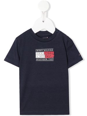 Tommy Hilfiger Junior logo-print short-sleeve T-shirt - Blue