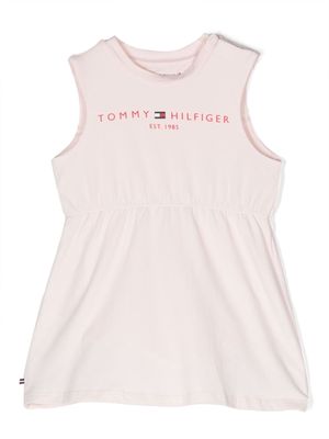 Tommy Hilfiger Junior logo-print sleeveless dress - Pink