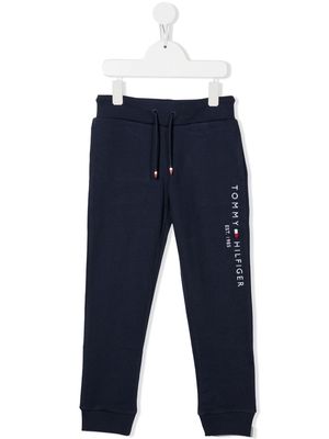 Tommy Hilfiger Junior logo-print track pants - Blue