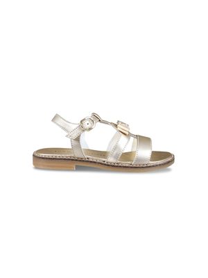 Tommy Hilfiger Junior metallic leather sandals - Gold