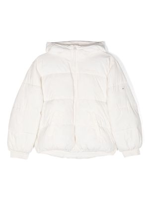 Tommy Hilfiger Junior New York hooded puffer jacket - White