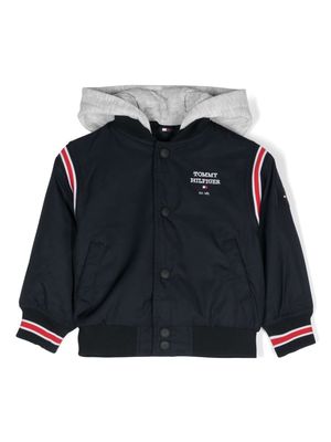 Tommy Hilfiger Junior padded hooded bomber jacket - Blue