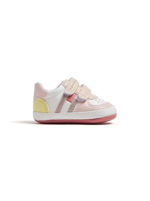 Tommy Hilfiger Junior panelled faux-letaher sneakers - Pink