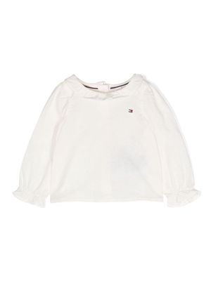 Tommy Hilfiger Junior pointelle cotton blouse - Neutrals