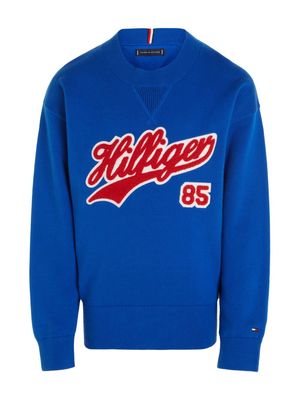 Tommy Hilfiger Junior Script terry-logo jumper - Blue