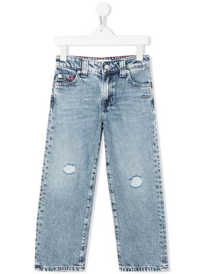 Tommy Hilfiger Junior Soft Girlfriend straight-leg jeans - Blue