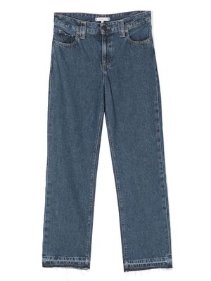 Tommy Hilfiger Junior straight-leg cotton jeans - Blue