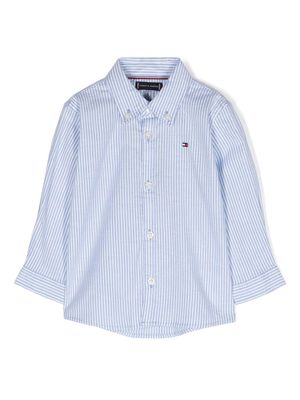 Tommy Hilfiger Junior striped cotton shirt - Blue