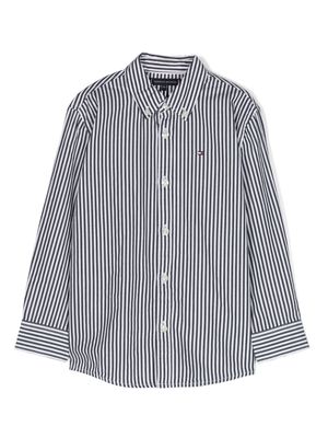 Tommy Hilfiger Junior striped cotton shirt - White