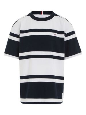 Tommy Hilfiger Junior striped cotton T-shirt - Blue