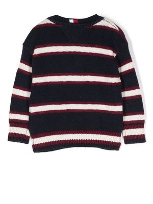 Tommy Hilfiger Junior striped knitted jumper - Blue