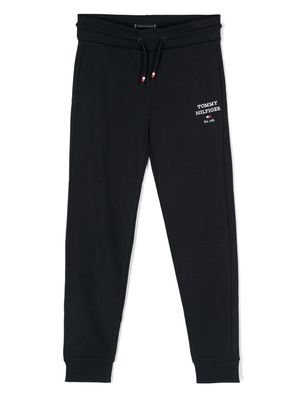Tommy Hilfiger Junior tapered cotton track pants - Blue