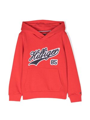 Tommy Hilfiger Junior Truien Rood stretch-cotton hoodie - Red