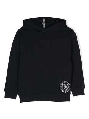 Tommy Hilfiger Junior Varsity TH Crest cotton hoodie - Blue