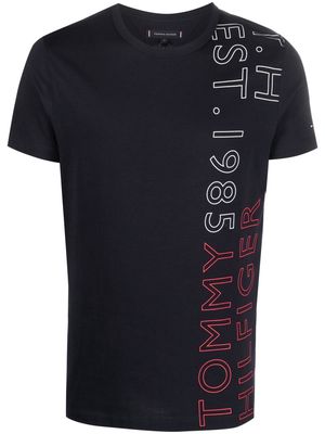 Tommy Hilfiger lateral logo print T-shirt - Blue