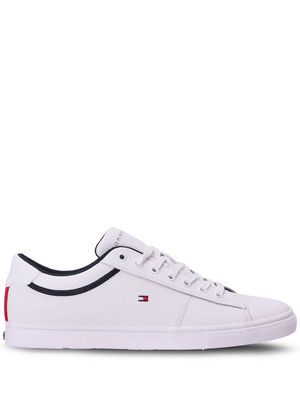 Tommy Hilfiger leather perforated sneakers - White