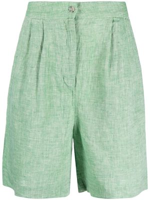 Tommy Hilfiger linen bermuda shorts - Green