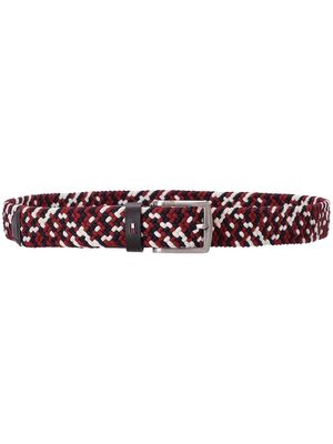 Tommy Hilfiger logo-detail braided belt - Red