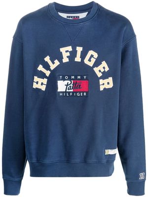Tommy Hilfiger logo-detail long-sleeve sweatshirt - Blue