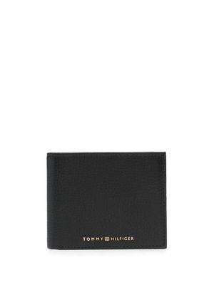 Tommy Hilfiger logo-embossed leather wallet - Black