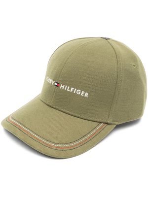 Tommy Hilfiger logo-embroidered baseball cap - Green