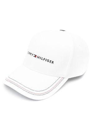 Tommy Hilfiger logo-embroidered baseball cap - White