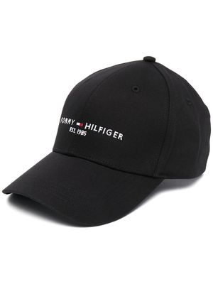 Tommy Hilfiger logo-embroidered cap - Black