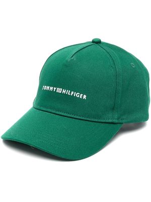 Tommy Hilfiger logo-embroidered cotton cap - Green