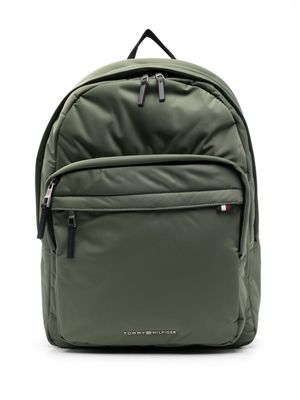 Tommy Hilfiger logo-lettering backpack - Green