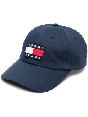 Tommy Hilfiger logo-patch cotton cap - Blue