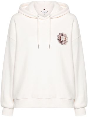 Tommy Hilfiger logo-patch hoodie - Neutrals