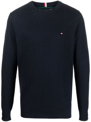 Tommy Hilfiger logo-patch jumper - Blue