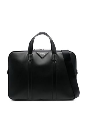 Tommy Hilfiger logo-patch laptop bag - Black