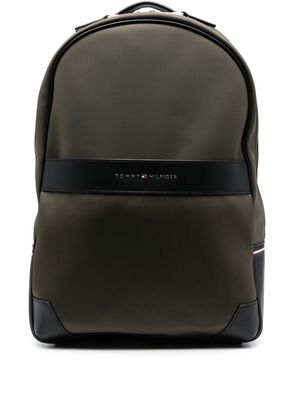 Tommy Hilfiger logo-plaque backpack - Green