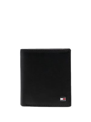 Tommy Hilfiger logo-plaque bi-fold wallet - Black