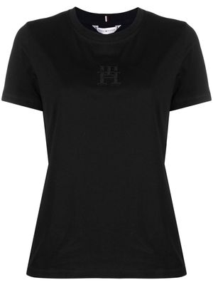 Tommy Hilfiger logo-print detail T-shirt - Blue