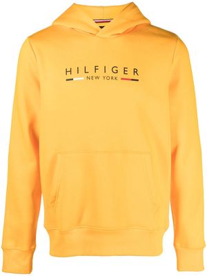 Tommy Hilfiger logo-print hoodie - Yellow